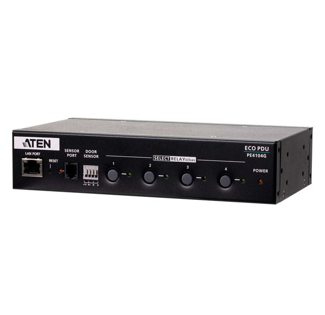 Aten 4 Port 1U 10A Smart PDU with outlet control, 4xC13 Outlets, 100 - 240 VAC, Two-level password security, Remote authentication support: RADIUS Aten 4 Port 1U 10A Smart PDU with outlet control, 4xC13 Outlets, 100 - 240 VAC, Two-level password security, Remote authentication support: RADIUS